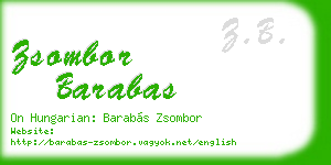 zsombor barabas business card